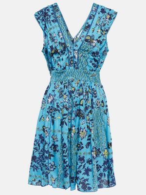 Virágos ruha Poupette St Barth kék