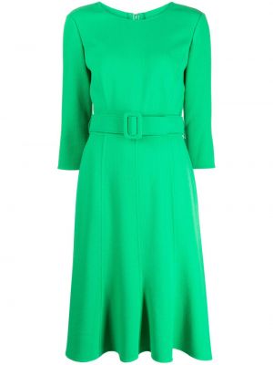 Μίντι φόρεμα Oscar De La Renta πράσινο