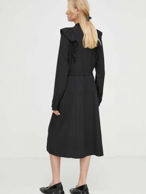 Midi šaty Bruuns Bazaar černé