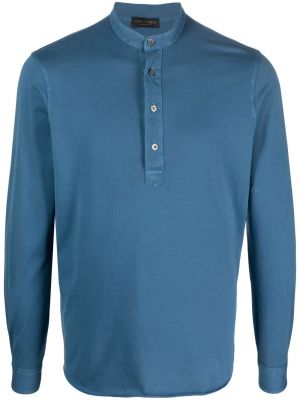 Поло тениска Dell'oglio синьо