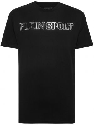 T-shirt de sport en coton à imprimé Plein Sport