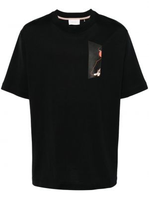 Bavlněné tričko Limitato černé