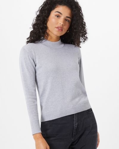 Меланжов пуловер Melawear сиво
