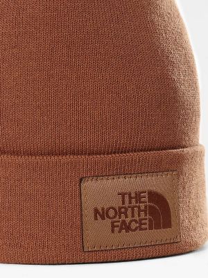 Шапка біні The North Face, коричнева