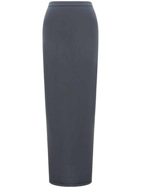 Hodvábna sukňa z merina 12 Storeez sivá