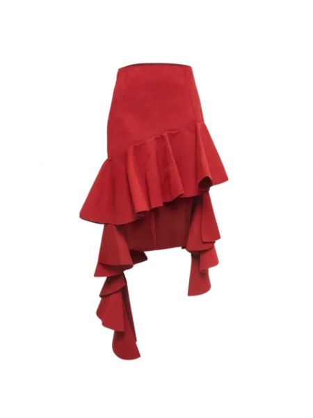 Spódnica zamszowa Jacquemus Pre-owned czerwona