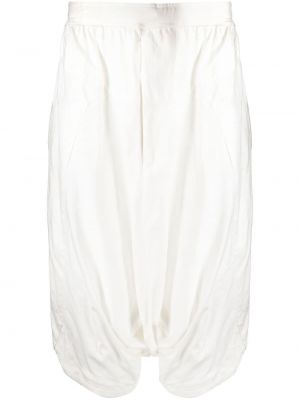 Spodnie bawełniane z dżerseju Julius białe