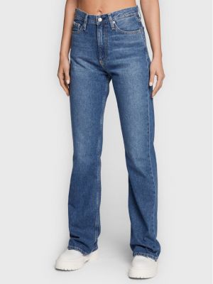 Дънки bootcut Calvin Klein Jeans синьо