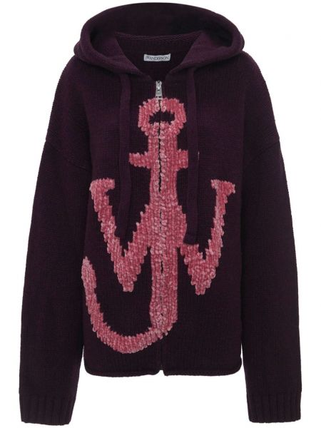 Zip uzun kazak Jw Anderson mor