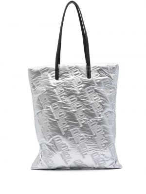 Τσάντα shopper By Far ασημί