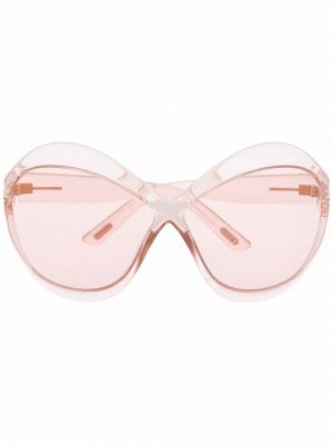 Gafas de sol transparentes oversized Tom Ford Eyewear rosa
