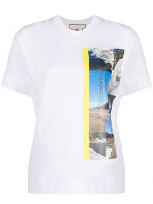Camiseta con estampado Plan C blanco