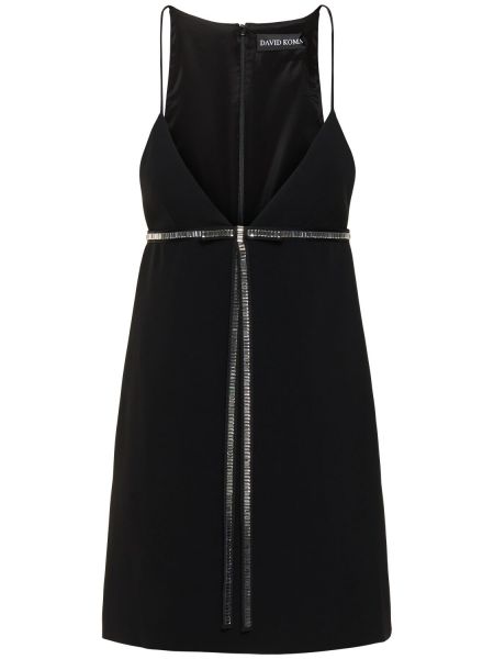 Krystaller bue dress David Koma svart