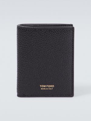 Кожаный кошелек Tom Ford черный