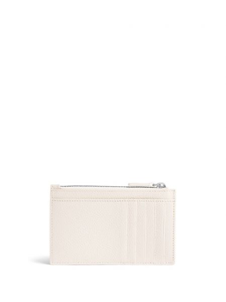 Kožená peněženka Balenciaga bílá