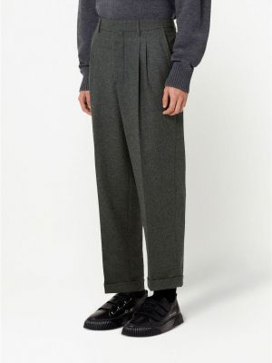 Plisované kalhoty Ami Paris šedé