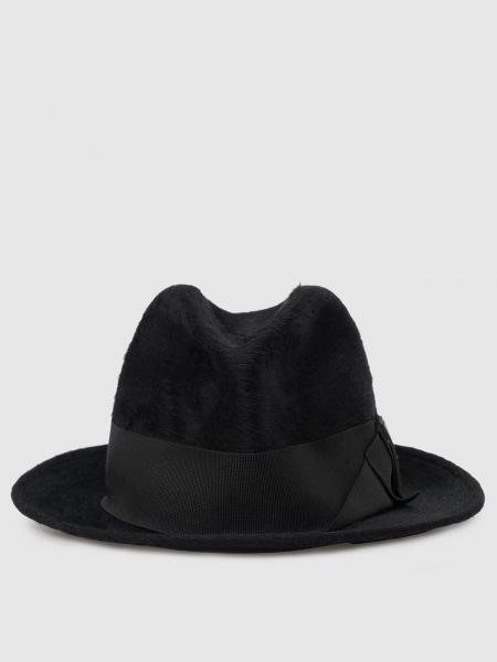 Шляпа с мехом Peserico черная