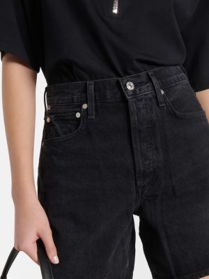 Shorts di jeans Citizens Of Humanity nero