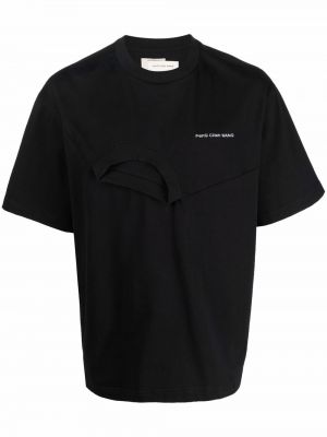 Siuvinėtas marškinėliai Feng Chen Wang juoda