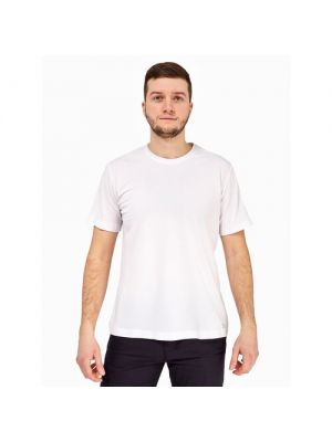 Белая однотонная футболка Peuterey