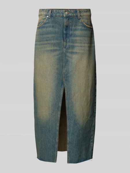 Niebieska spódnica jeansowa Review