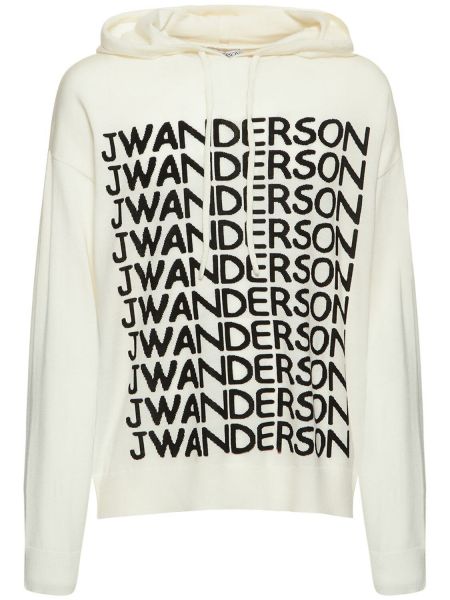 Пуловер с качулка Jw Anderson черно