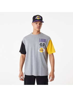 Camiseta deportiva oversized New Era gris