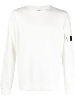 Флийс пуловер от джърси C.p. Company бяло