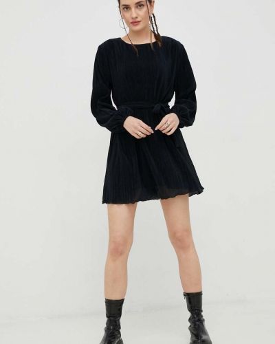 Sukienka mini oversize Abercrombie & Fitch czarna