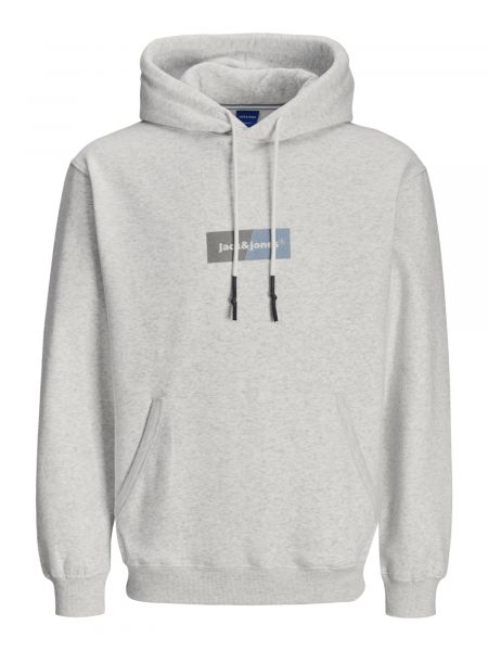 Meleret sweatshirt Jack & Jones hvid