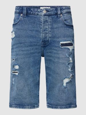 Szorty jeansowe Review niebieskie