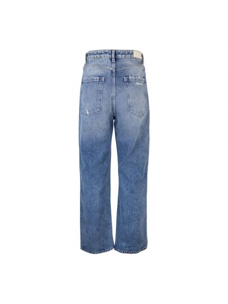 High waist straight jeans Icon Denim blau