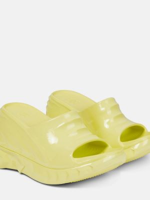 Sandály na klínovém podpatku Givenchy žluté