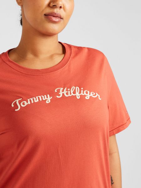 Majica Tommy Hilfiger Curve crvena