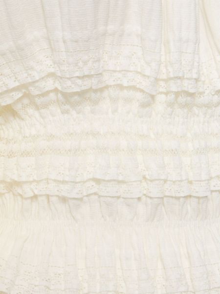 Midi haljina s čipkom Designers Remix bijela