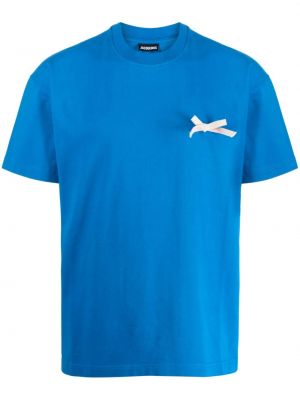 T-shirt aus baumwoll Jacquemus blau