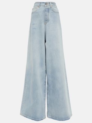 Voľné džínsy s vysokým pásom Vetements modrá