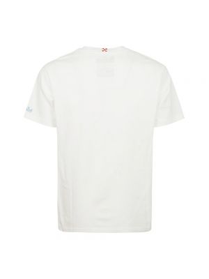 Camiseta con bordado de algodón Mc2 Saint Barth blanco