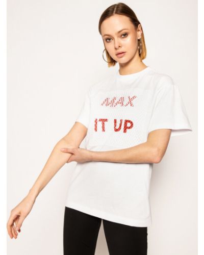 Gyapjú póló Max&co. - fehér