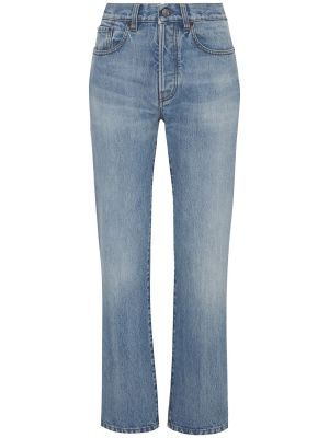 Jeans di cotone Victoria Beckham blu