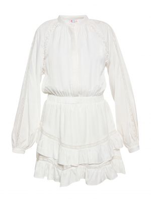 Vlnené mini šaty Izia biela