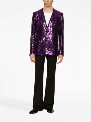 Blazer à paillettes Dolce & Gabbana violet