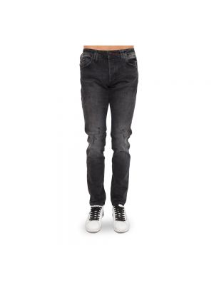Straight jeans Philipp Plein schwarz