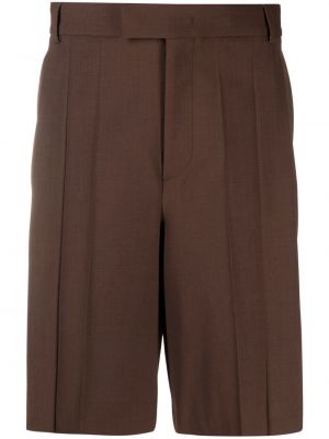 Pantaloncini plissettati Valentino Garavani marrone