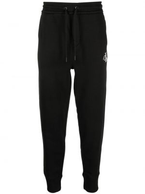 Pantalon de joggings brodé Calvin Klein Jeans noir
