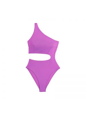 Слитный купальник H&m фиолетовый