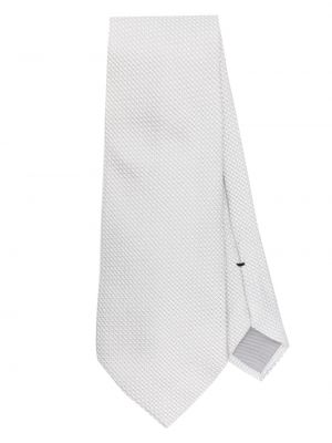 Hedvábná kravata Tom Ford stříbrná
