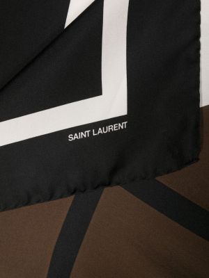 Zīda šalle ar apdruku Saint Laurent
