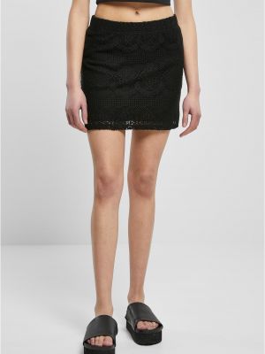 Φούστα mini με δαντέλα Uc Curvy μαύρο