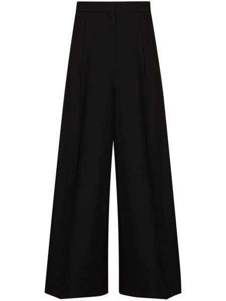 Pantalones de cintura alta bootcut Loewe negro